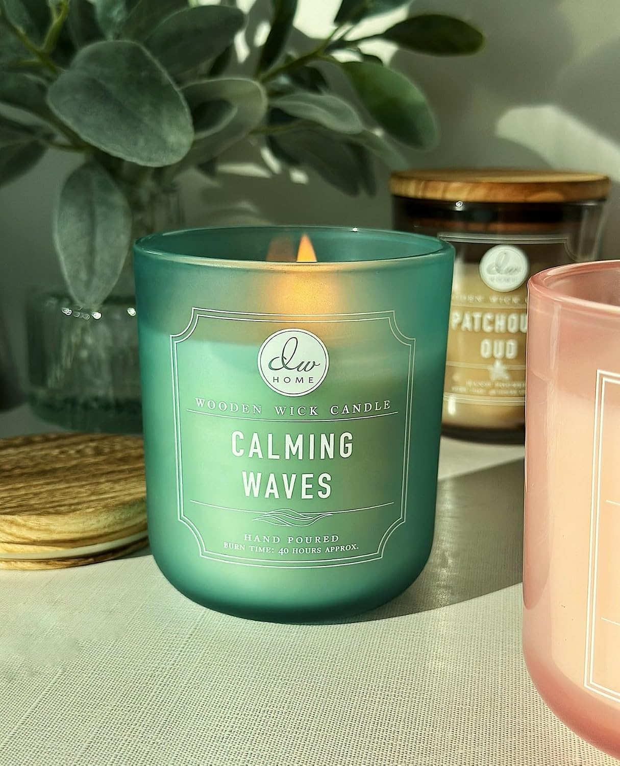 DW Home Peony Petals Scented Candle for Home, 9 oz, 8.8 oz Candle Jar, Up to 33H Burn Time, Luxury Scented Candle for Relaxation, Gifting, Home Décor