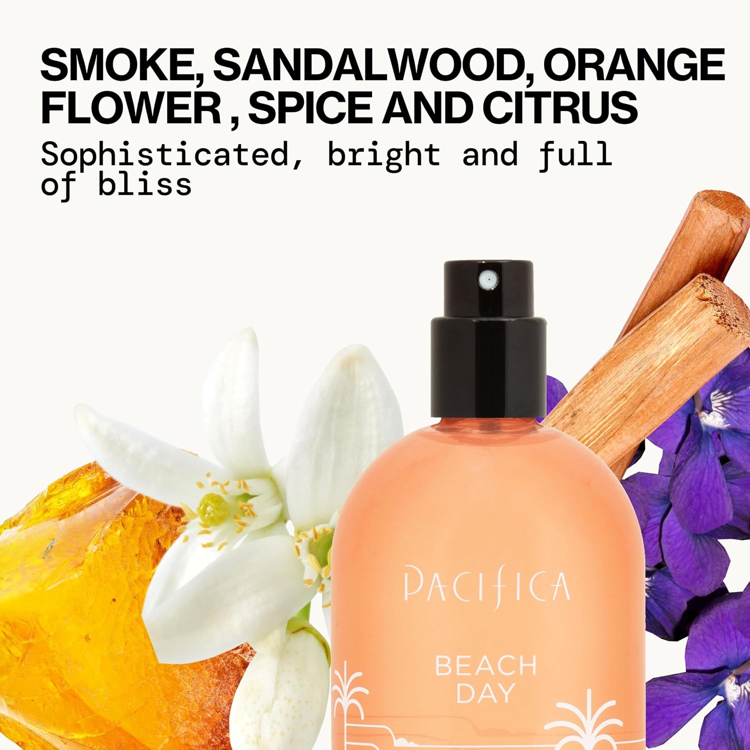 Pacifica Tuscan Blood Orange Perfume Spray for Women - Vegan, Cruelty-Free, Made in USA