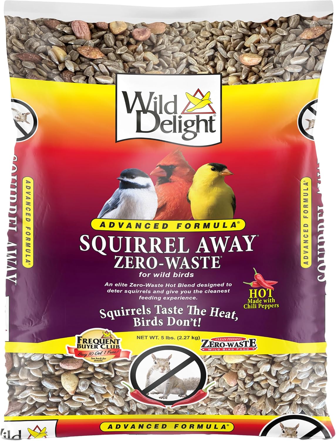 Wild Delight Deck, Porch N' Patio No Waste Bird Food, 5 lb, (374050)
