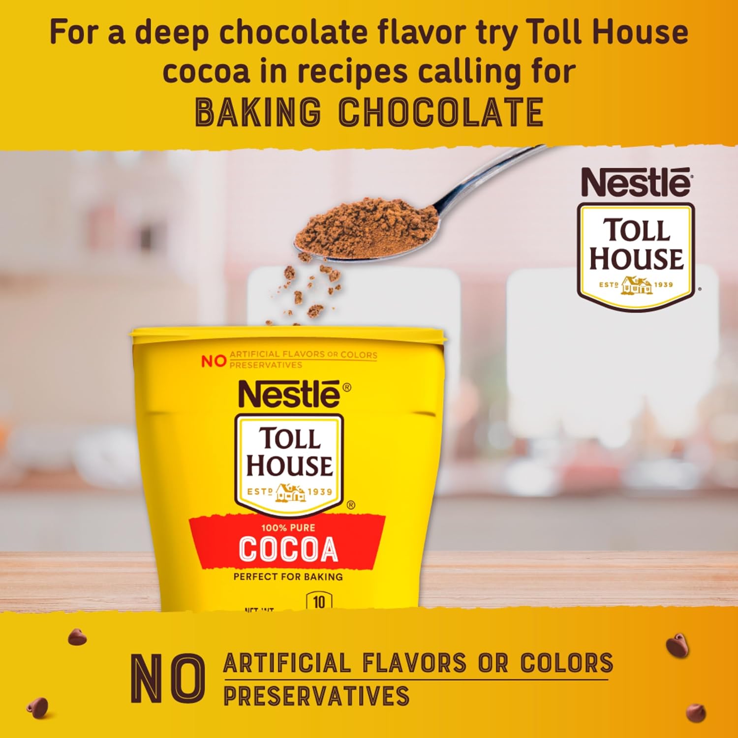 Nestle Toll House 100% Pure Cocoa for Baking 8 oz