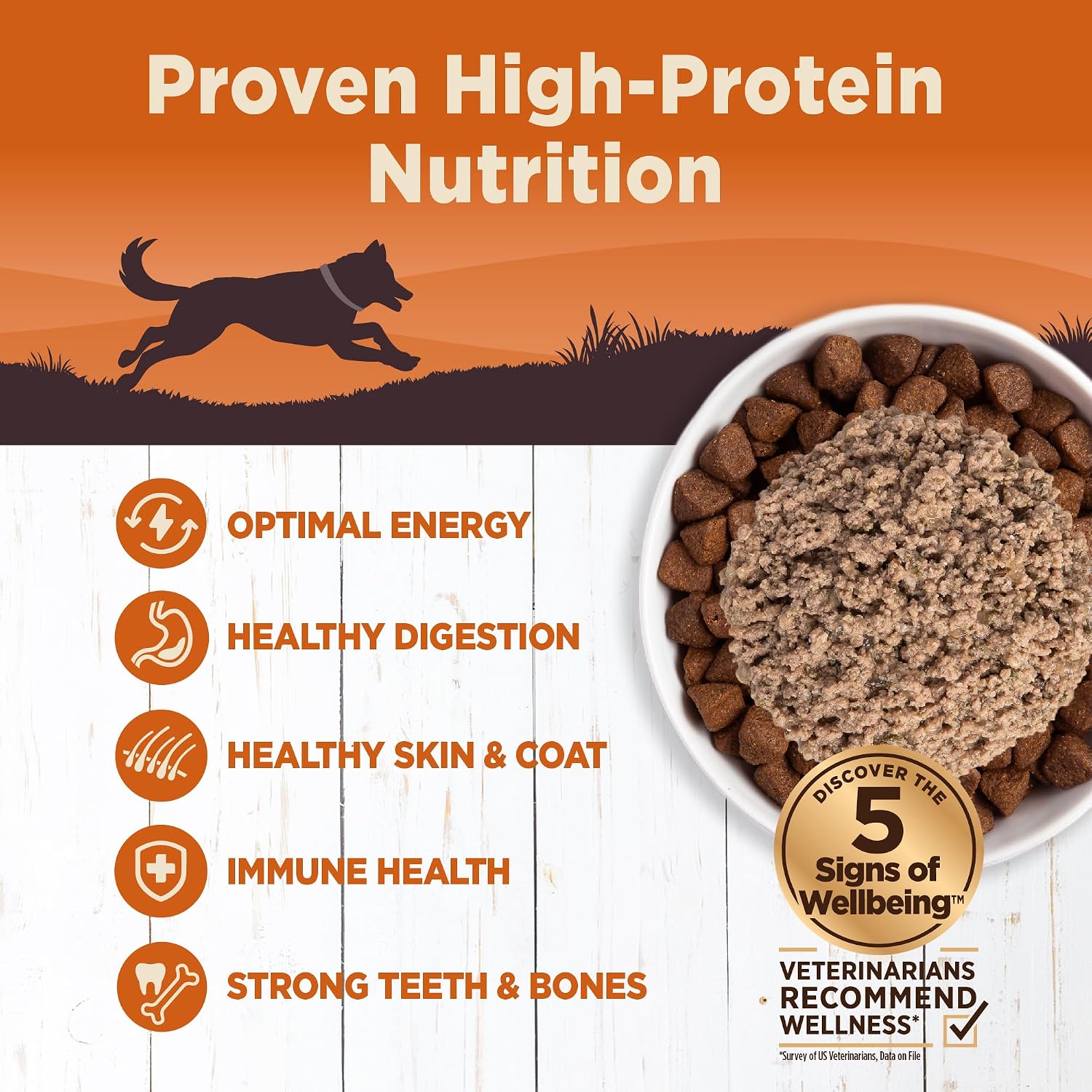 Wellness CORE 95% Adult Canned Wet Dog Food, Grain Free, Natural, Beef with Carrots Recipe, 12.5 oz, Pack of 12 Cans