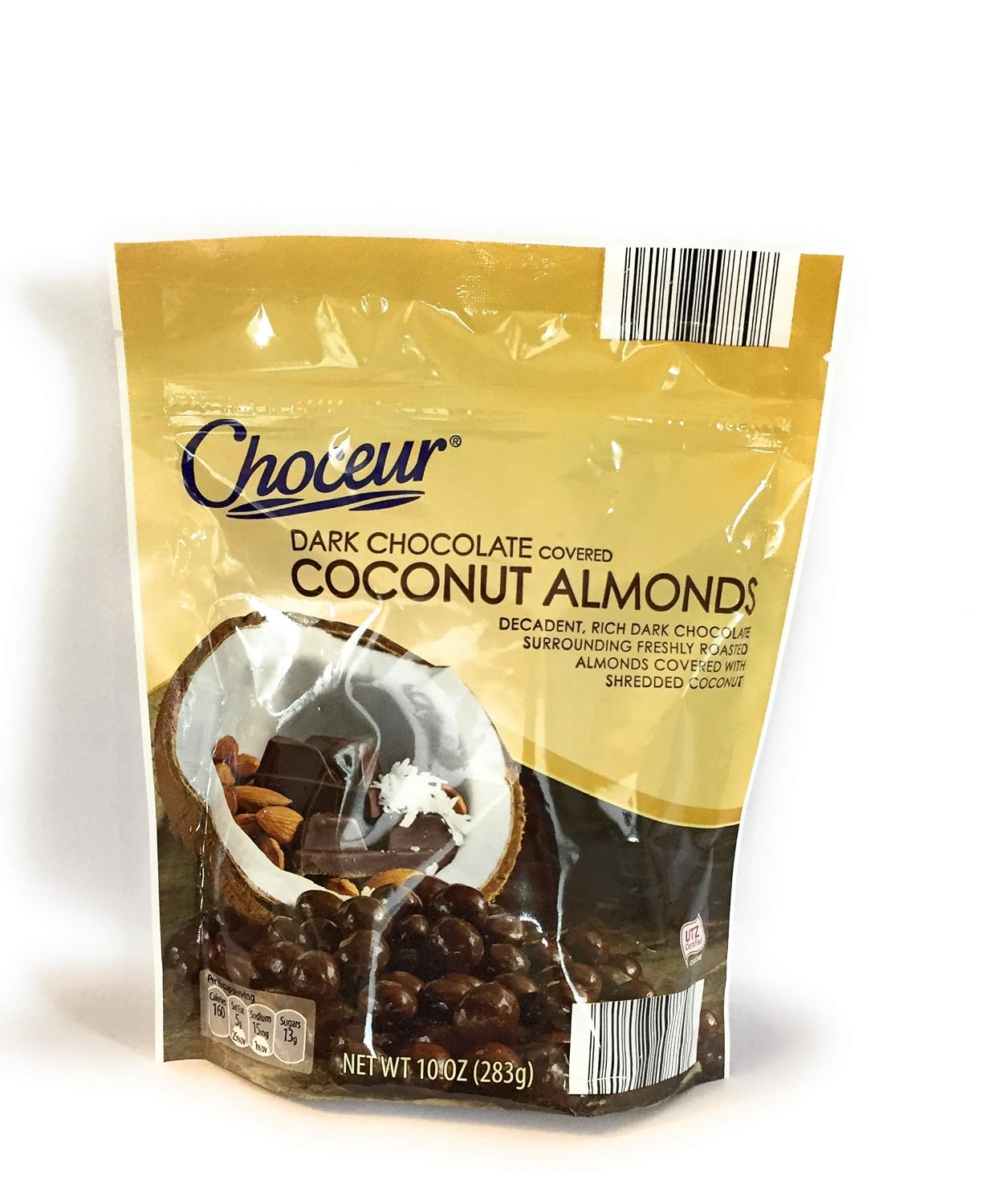 Choceur Dark Chocolate Covered Coconut Almonds 10 Oz