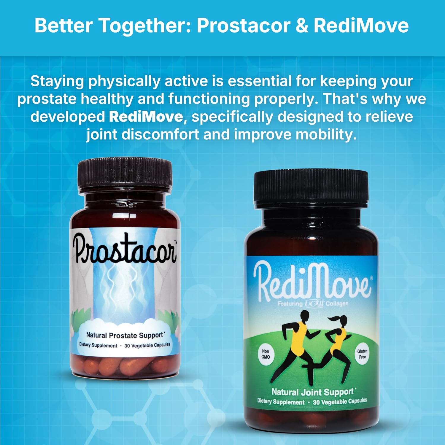Prostacor Natural Prostate Support Supplement for Men, Vegan, Gluten-Free | Supports Healthy Urine Flow, Fewer Urges, Bladder Control