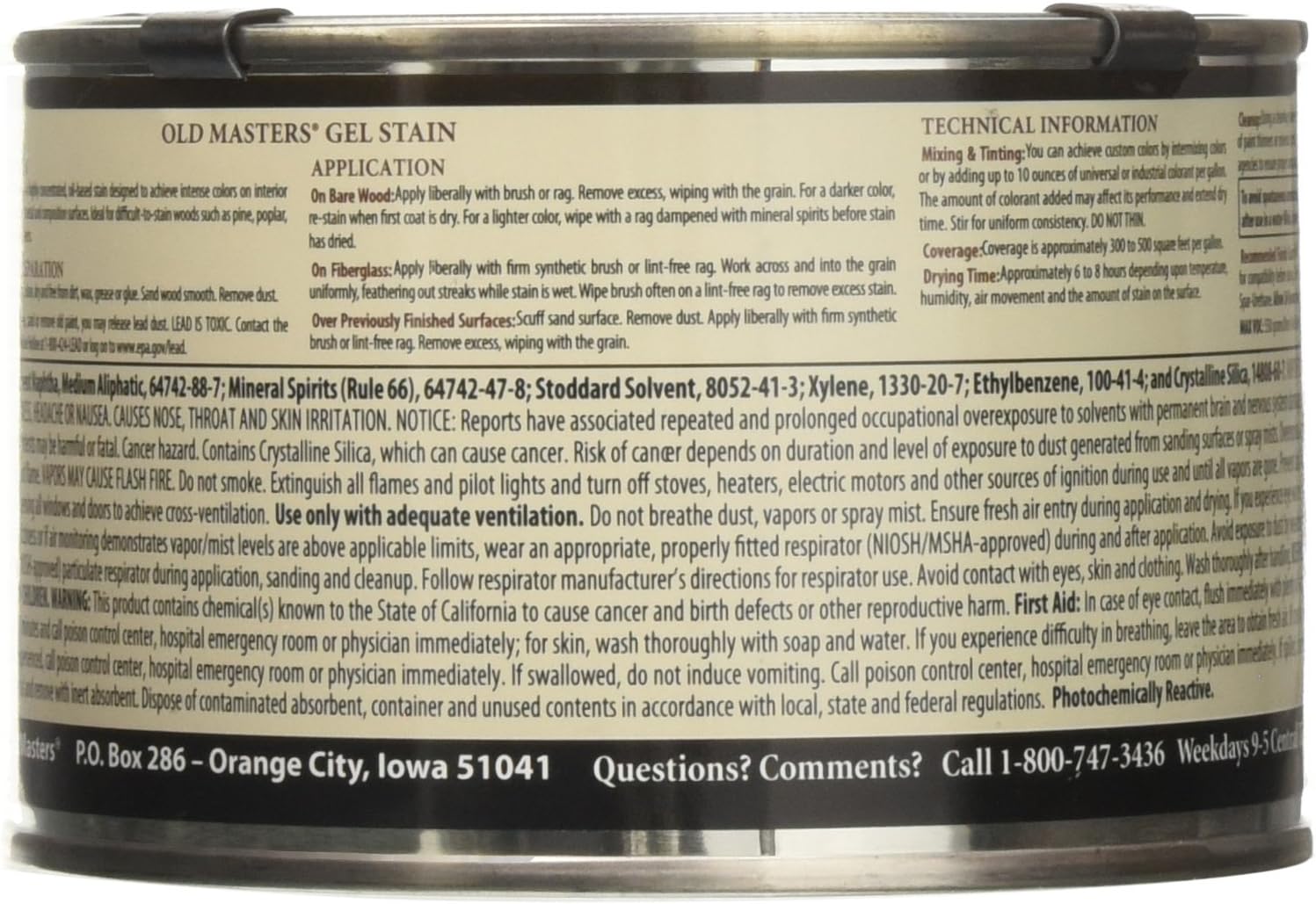 Old Masters 81308 Gel Stain Pint, Cedar