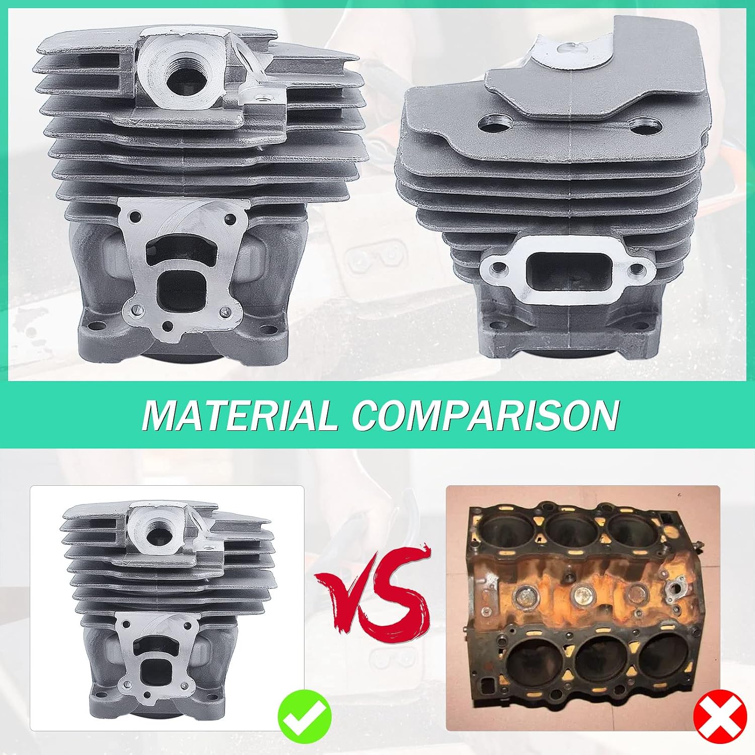 Adefol 47MM Nikasil Cylinder Piston Kit for Stihl MS362 MS362C Chainsaw