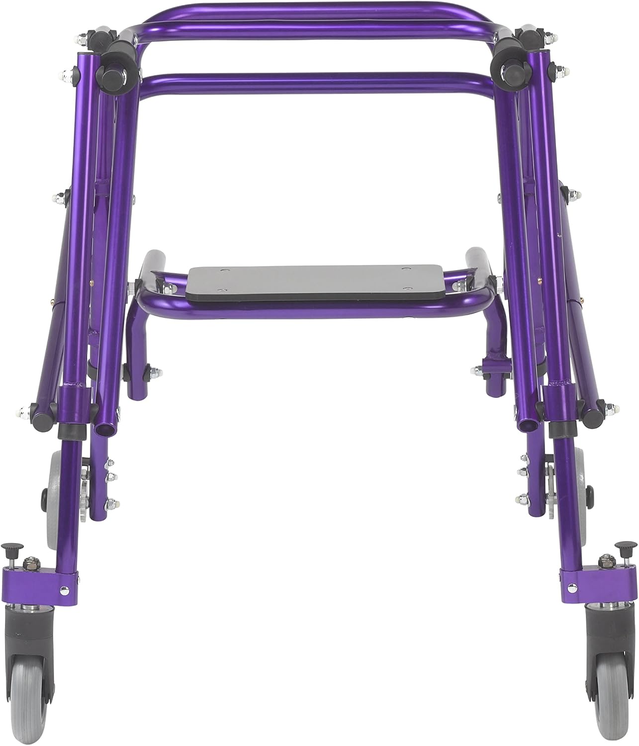 Inspired by Drive Nimbo 2G Posterior Walker with Seat, Wizard Purple, Small | Lightweight Posterior Walker with Padded Seat Lets Users Rest and Move Safely with Adjustable, Sturdy Support