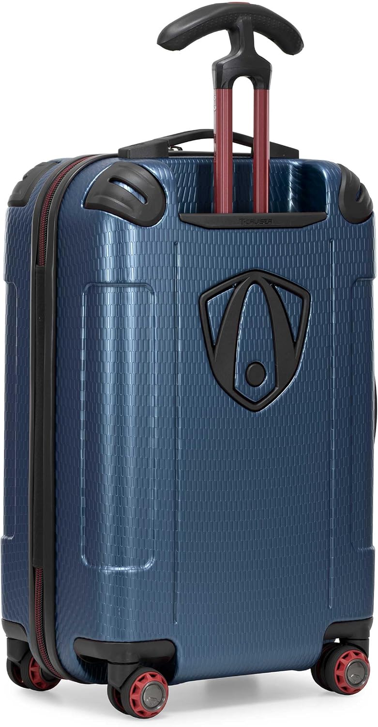 Traveler's Choice Maxporter II Polycarbonate Hardside Trunk with Spinner Wheels, Navy, 31-Inch Large Trunk