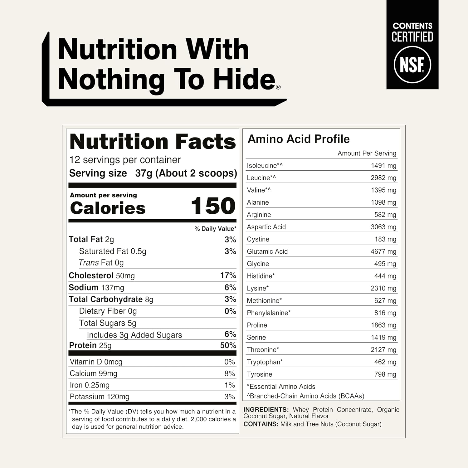 NAKED Whey 5LB 100% Grass Fed Unflavored Whey Protein Powder - Only 1 Ingredient, NSF Certified, Undenatured, Gluten Free, Soy Free, Promote Muscle Growth and Recovery - 76 Servings