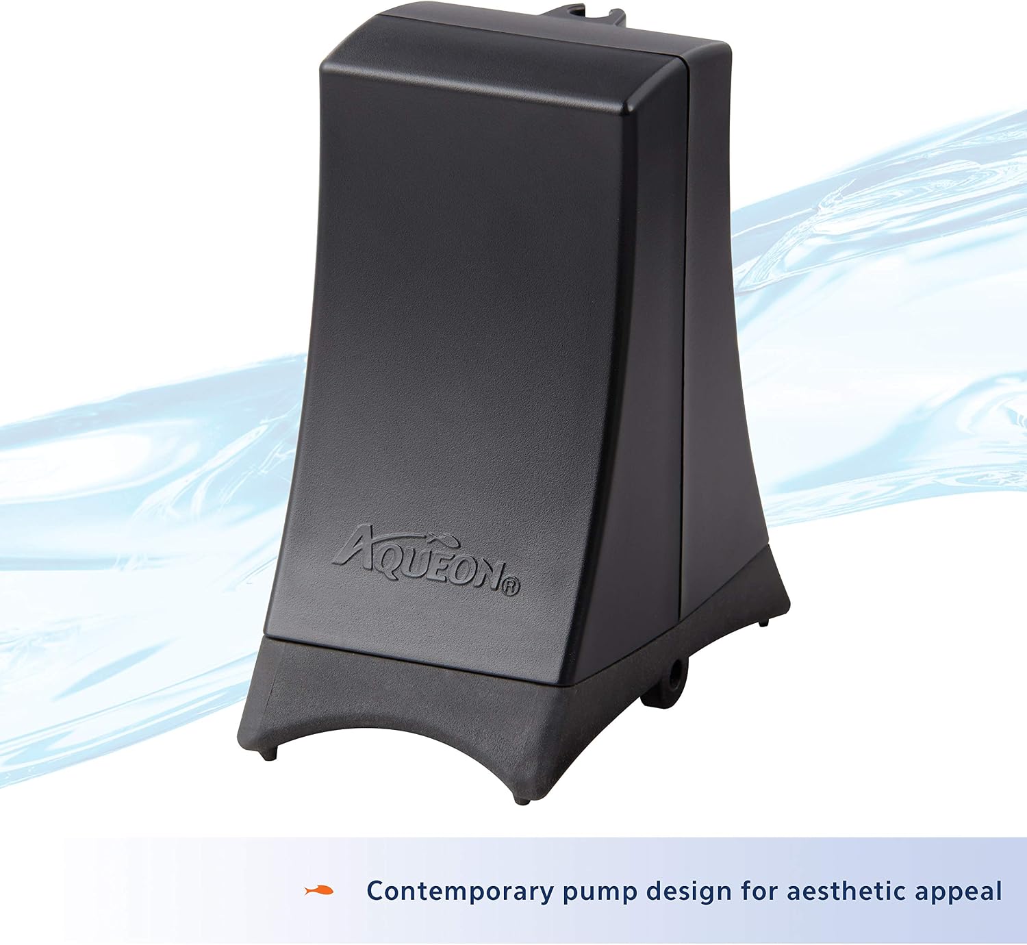 Aqueon QuietFlow Aquarium Air Pump 10, For 2-10 Gallon Tanks, Black