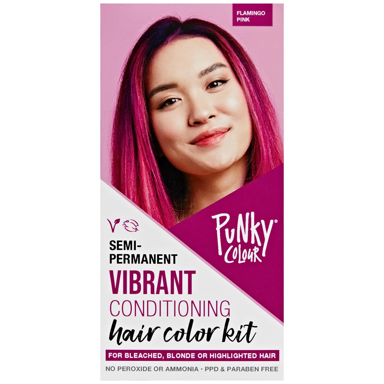 Punky Colour Box Kit Cotton Candy Semi Permanent Hair Color - Vegan, Cruelty-Free Conditioning Hair Dye, Lasts Up to 35 Washes