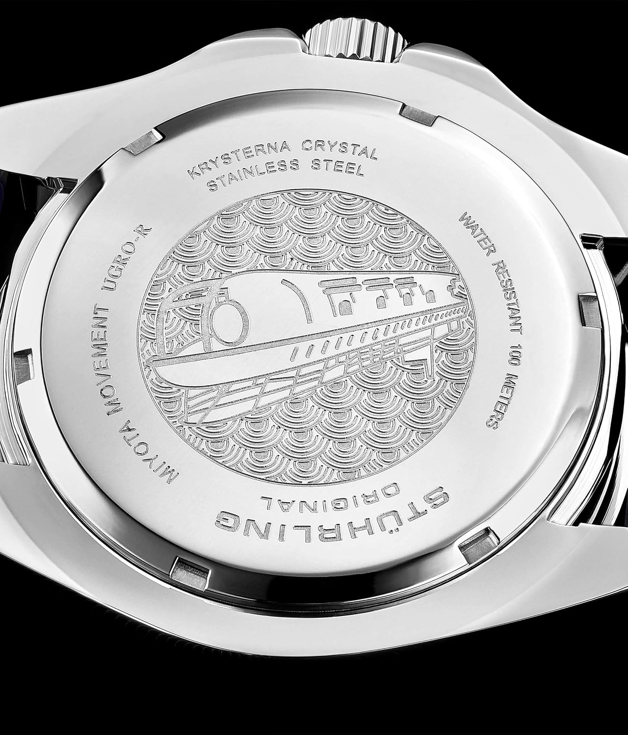 Stuhrling Original Men’s Dive Watch 42mm Stainless Steel, Japanese Quartz Mens Sport Watch, Rubber Strap, Water Resistant to 330 FT, Versatile and Comfort Fit