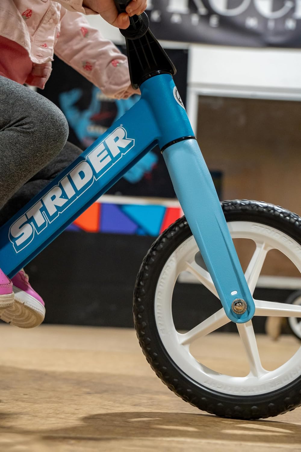 Strider 12 Comp, No Pedal Balance Bike for Kids Ages 1–3 Years | No-Pedal Composite Bike, Adjustable Seat, Lightweight Frame, Easy Assembly, Durable All-Weather Plastic, Never Flat Tires