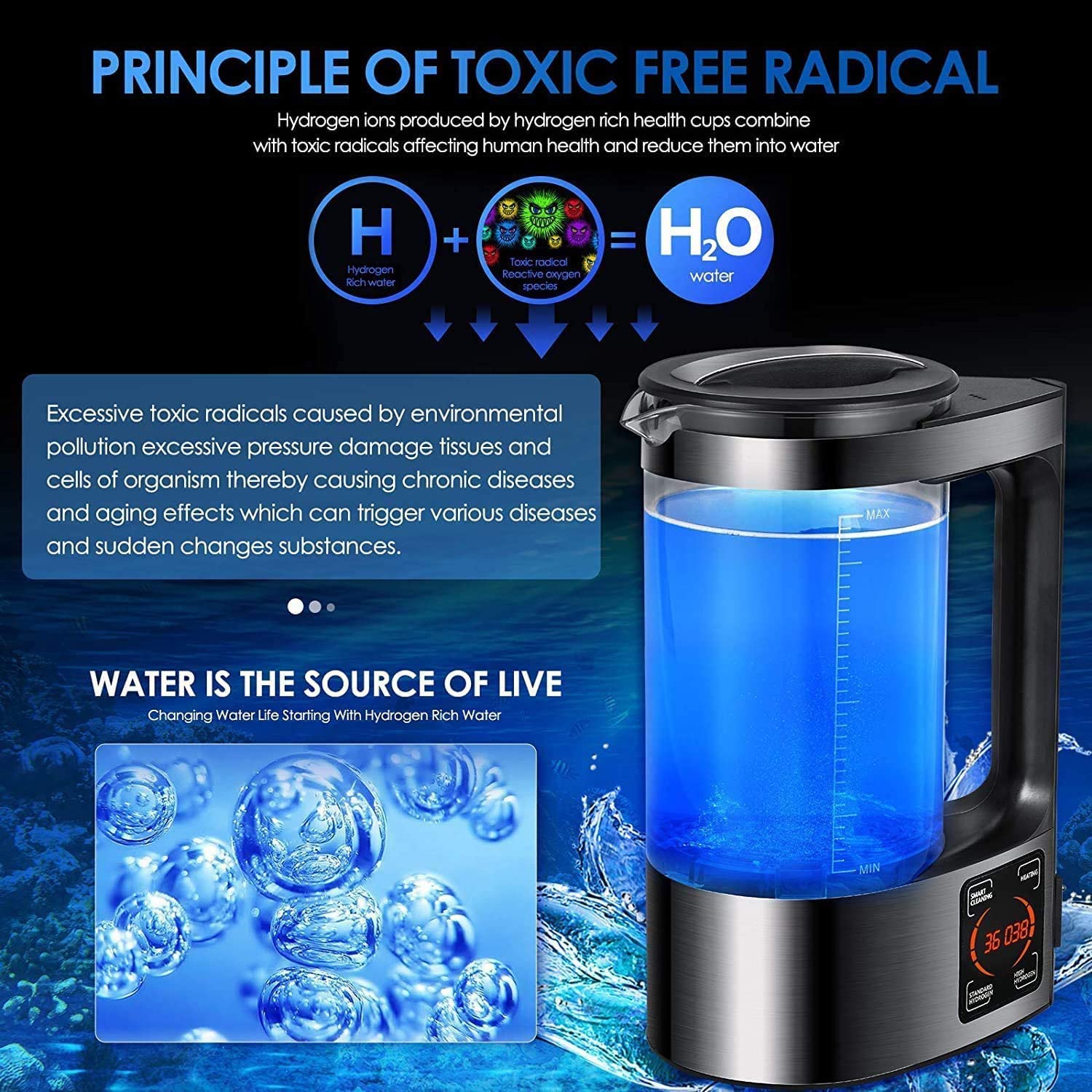 Hydrogen Water Machine Generator Maker