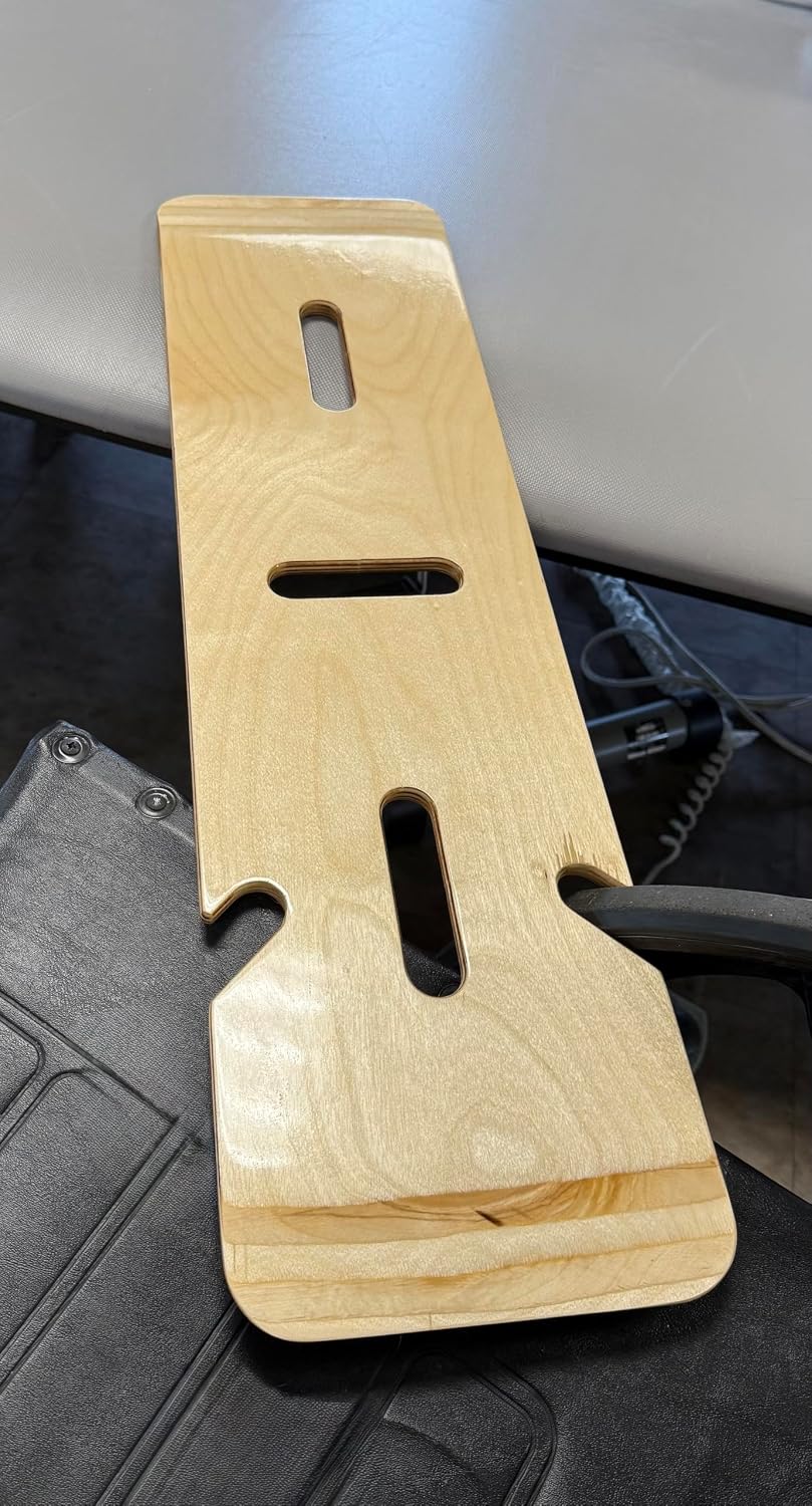 Transfer Board and Slide Board for Wheelchair - 30 Inch Solid Wood Sliding Board with 3 Hand Holds - Patient Transfer Board for Bed, Car