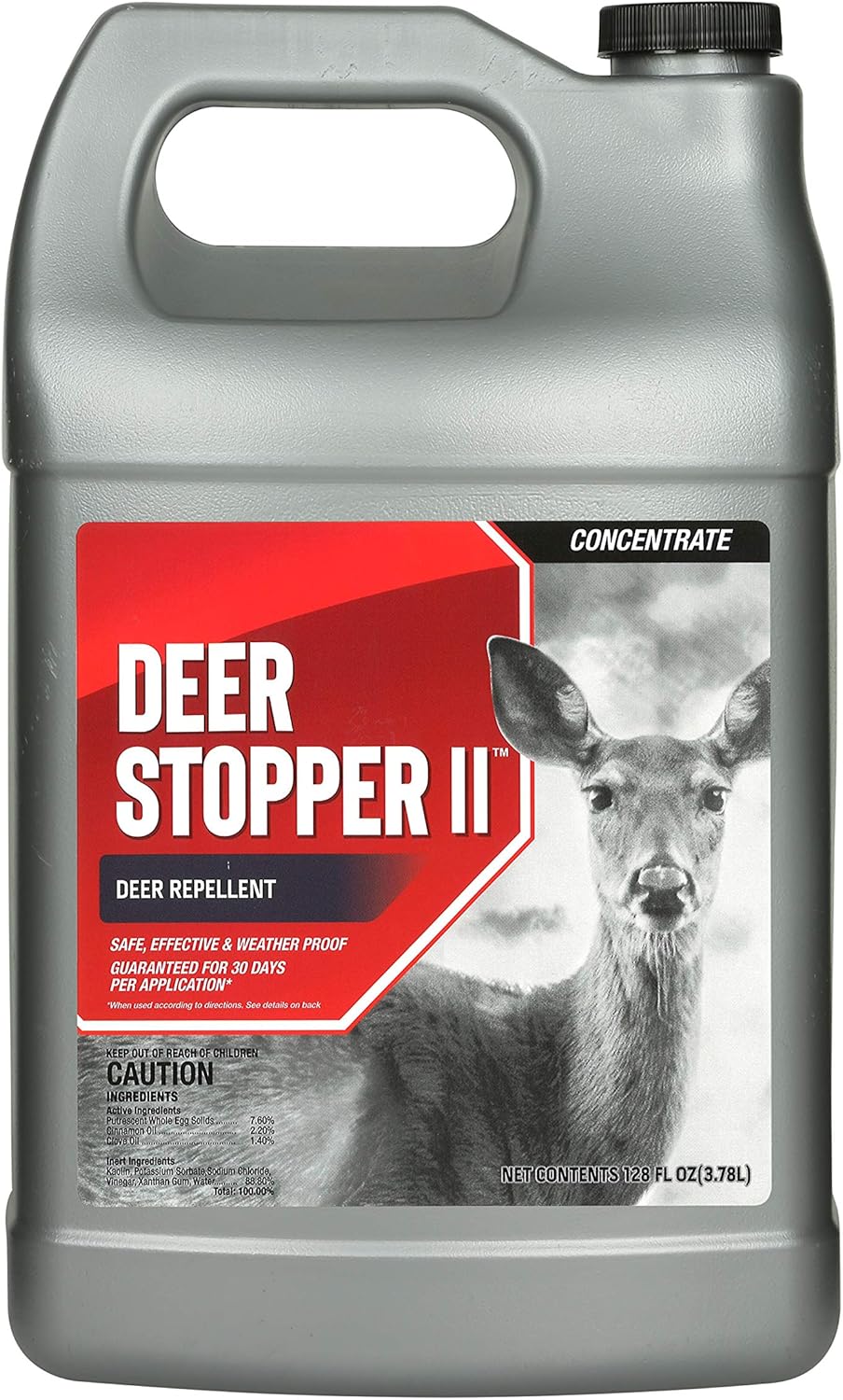 Deer Stopper II, Liquid Animal Stopper Repellent, All Natural, Effective All Year Round, Safe for People and Pets, No Harsh Chemicals, Ready to Use
