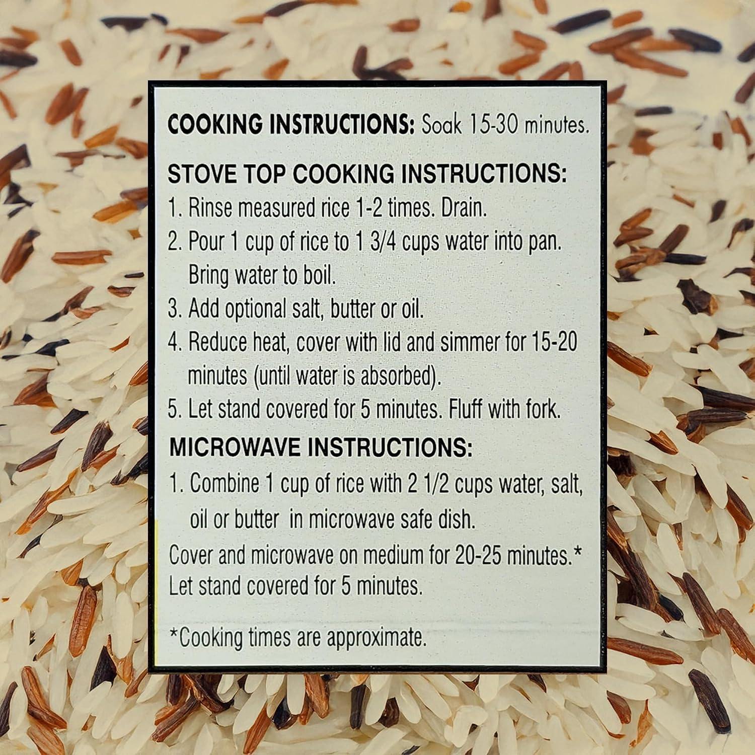 Golden Crown 8-in-1 Wild Rice Blend w/Red, Black Barley, Wild Rice Mix, 2lb