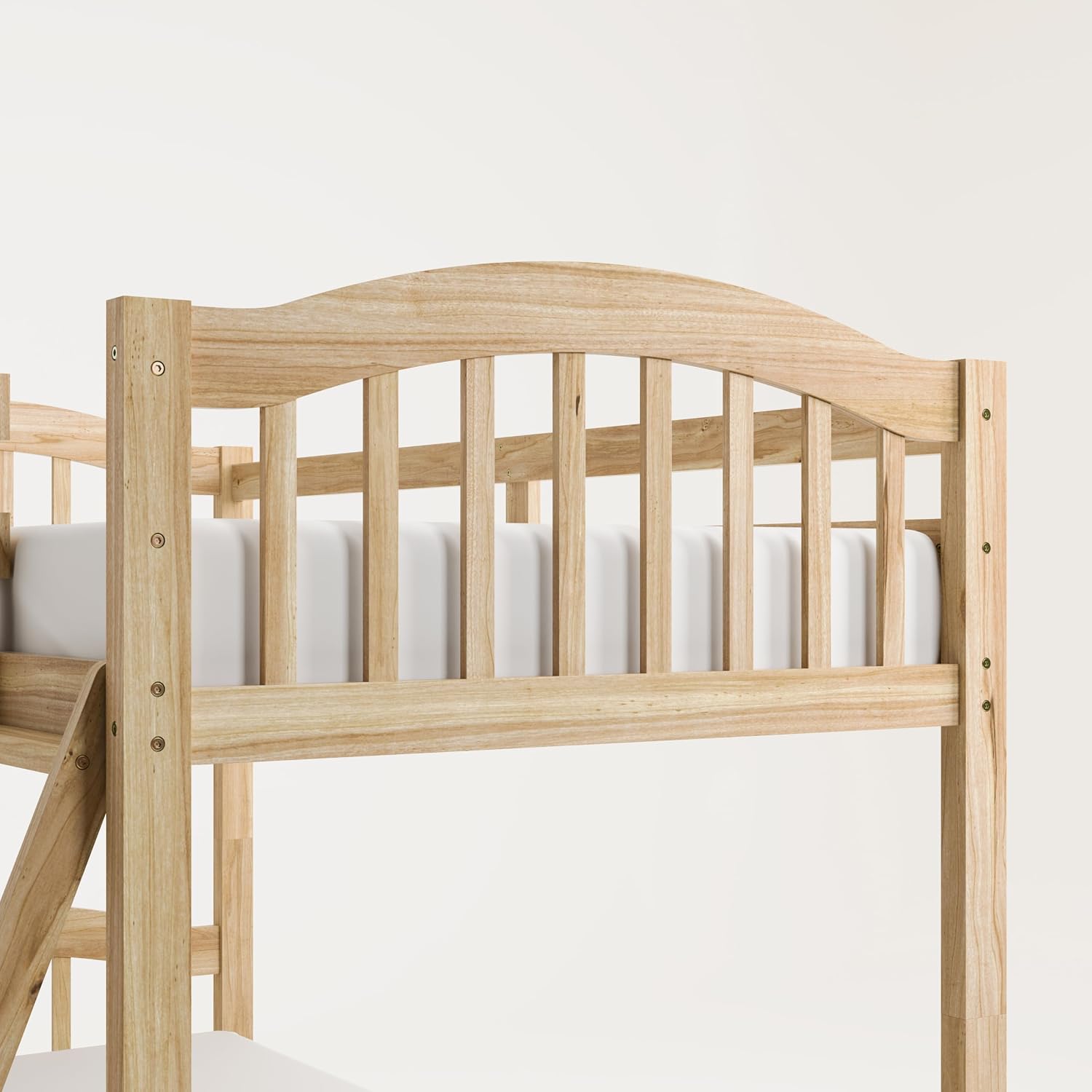 Storkcraft Long Horn Twin-Over-Twin Bunk Bed, White | GREENGUARD Gold Certified, Converts to 2 Individual Twin Beds, Wood Bunk Bed for Kids Bedroom, No Box Spring Required
