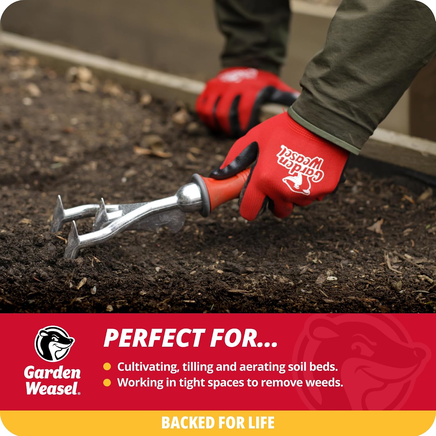 Garden Weasel Multi-Use Transplanter Trowel for Digging Planting Weeding