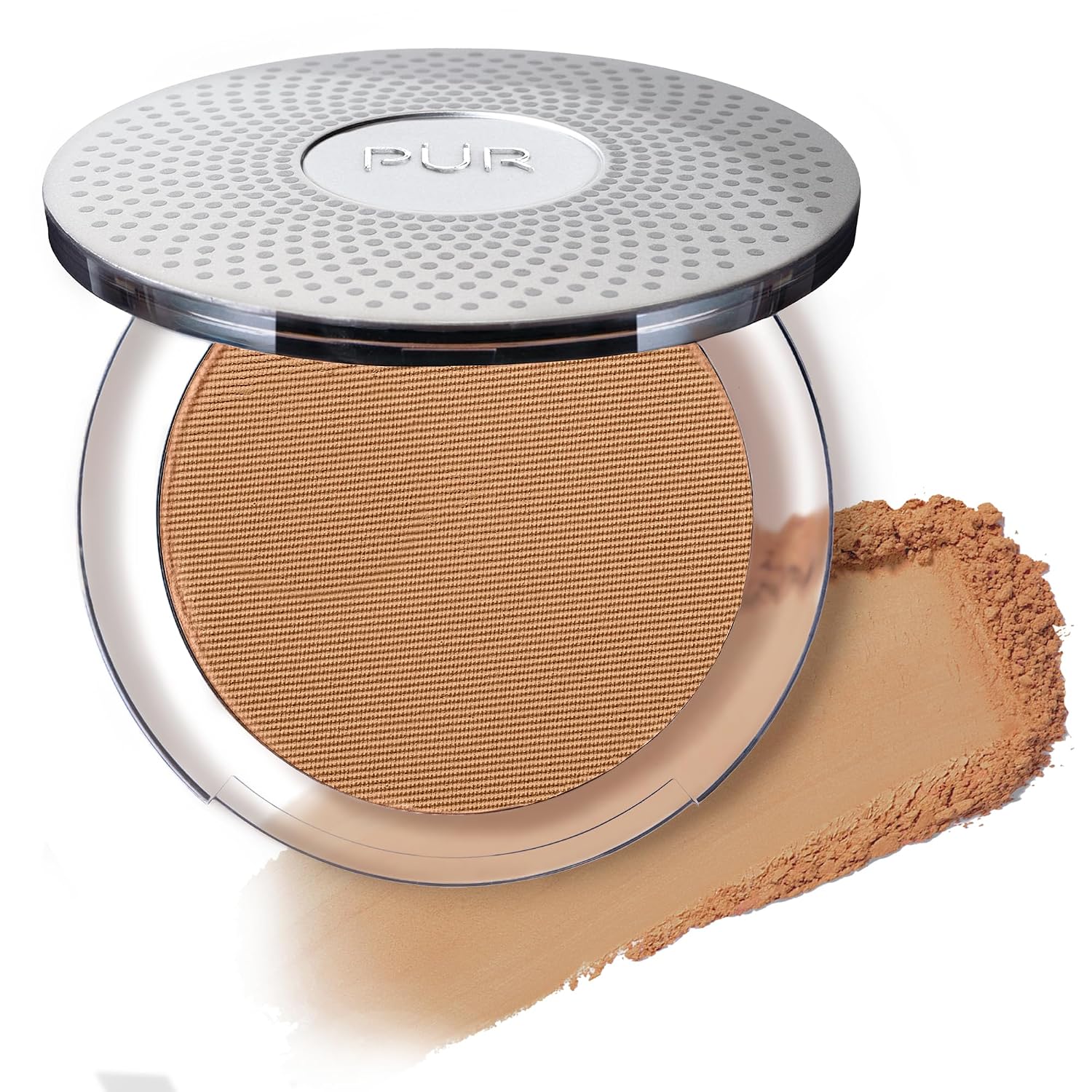 PÜR 4-in-1 Pressed Mineral Makeup Powder Foundation with SPF 15 | Buildable Foundation Coverage - Smooth, Even-Looking Complexion Makeup Delivers Custom Coverage and Comfortable Everyday Wear