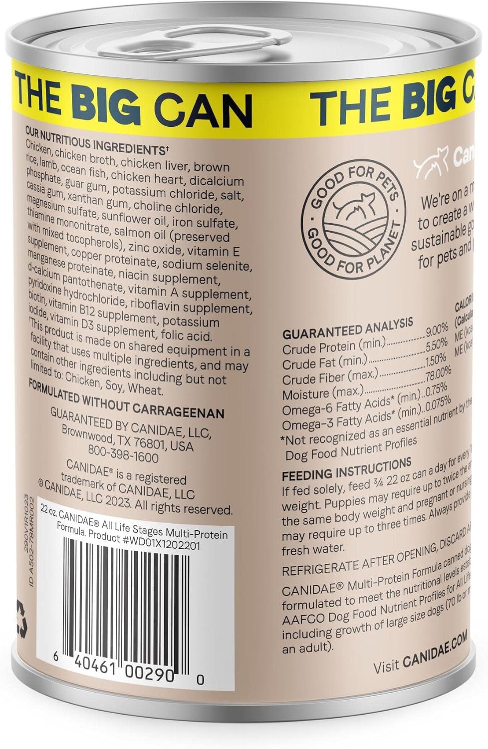Canidae All Life Stages Premium Wet Dog Food for All Breeds, All Ages, Chicken & Rice Recipe, 13 oz. (Case of 12)
