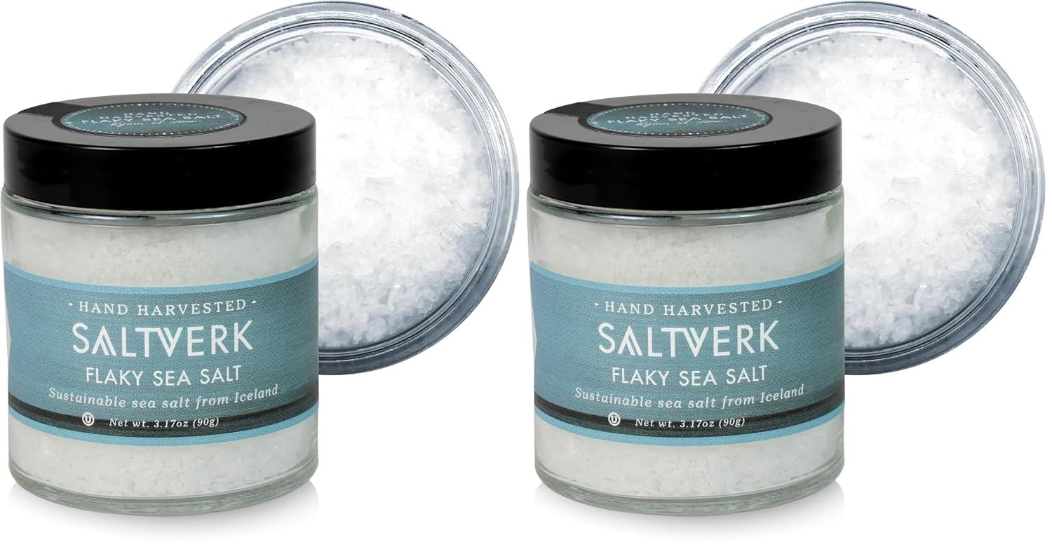 Saltverk Sea Salt - Seaweed 3.17 Oz | Gourmet, Icelandic, Hand Harvested and Sustainably Made