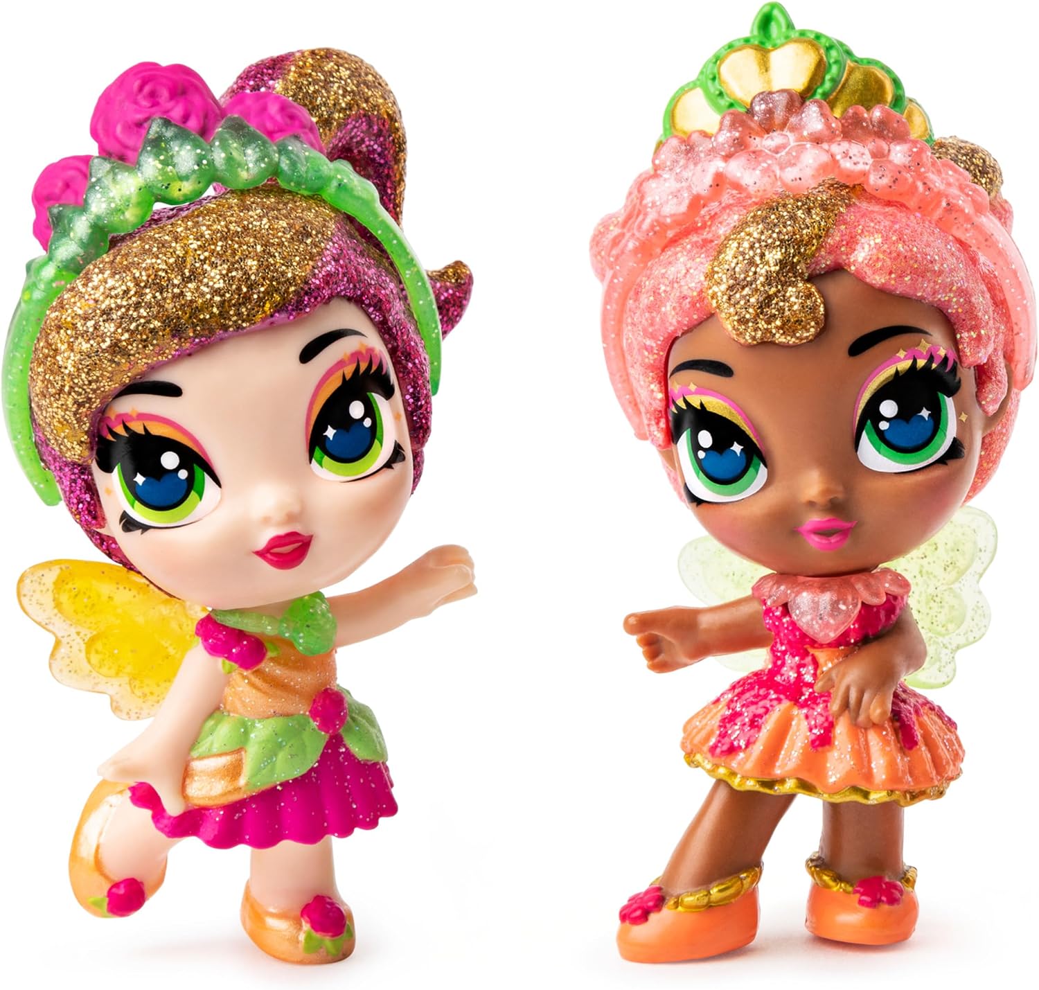 Hatchimals, Pixies Royals 2-Pack, 2.5-Inch Collectible Dolls and Accessories, for Kids Aged 5 and Up (Styles May Vary)