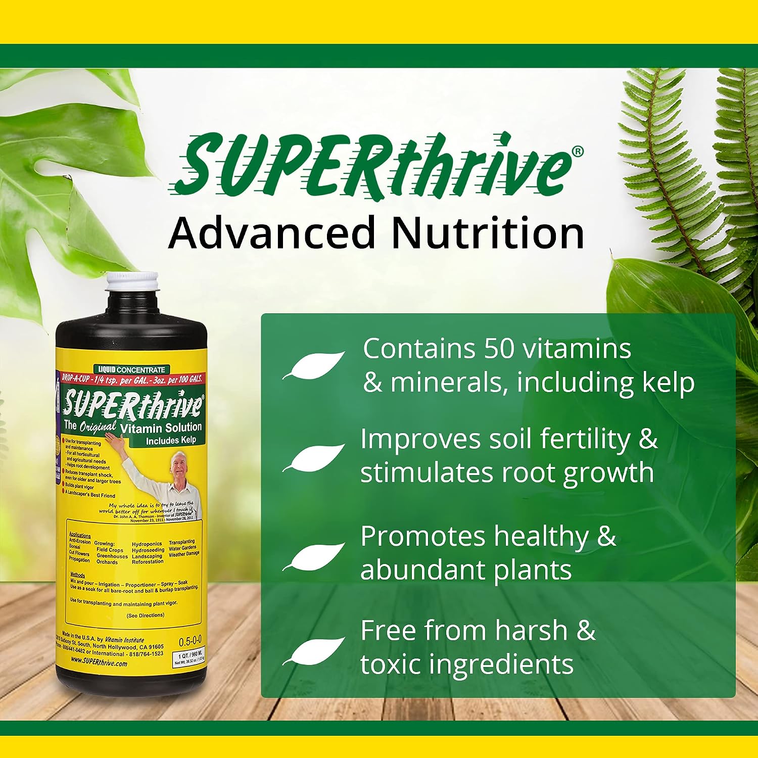 SUPERthrive The Original Vitamin Solution with Kelp 1 Quart