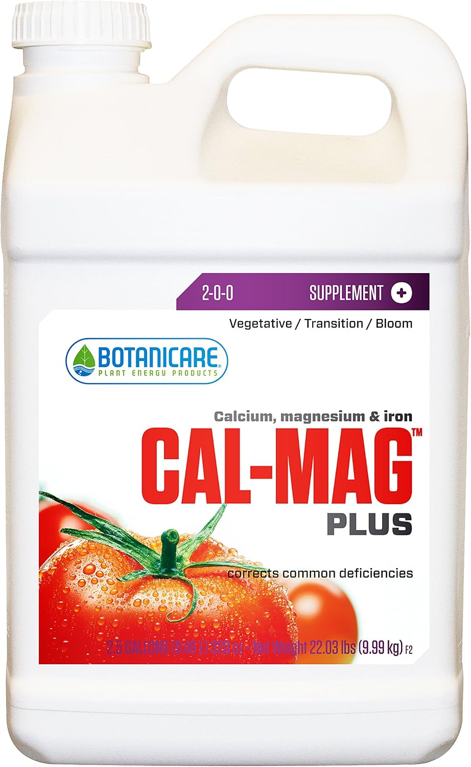 Botanicare Cal-MAG Plus Plant Supplement 2-0-0 Formula, 2.5-Gallon (2-Pack)