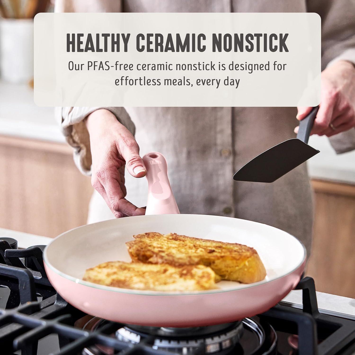 GreenLife 2 Piece (7” & 10”) Ceramic Nonstick Frying Pan Set, Turquoise | PFAS-Free Nonstick Coating, Family Skillet Set, Egg Pan, Omelet Pan, Stay-Cool Handles, Dishwasher & Oven Safe up to 350F