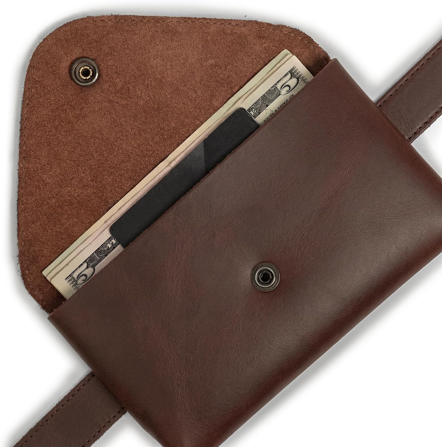Hide & Drink, Waist Pouch, Fanny Pack, Medieval Bag, Vintage Purse, Phone Holder Cable Case, Easy Travel for Digital Nomads, Full Grain Leather