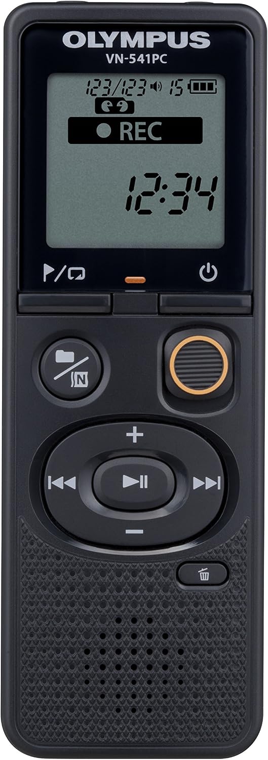 Olympus VN-541PC With PC Link 4GB Black Digital Voice Recorder (Renewed)