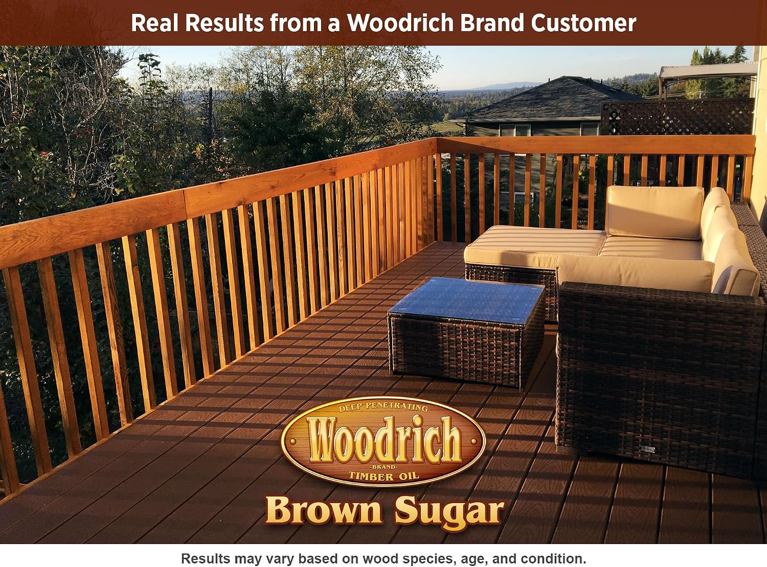 Timber Oil Deep Penetrating Stain for Wood Decks, Fences, Siding, and Log Cabins - 1 Gallon, Western Cedar (Covers 150 sq. ft.)