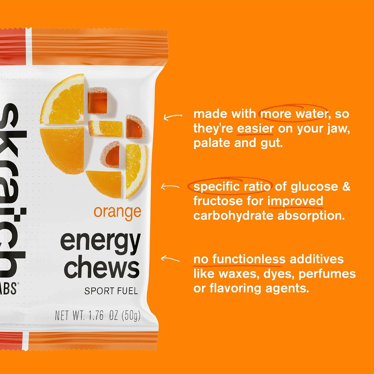 Skratch Labs Energy Chews, Caffeinated Sour Cherry, 10 Pack