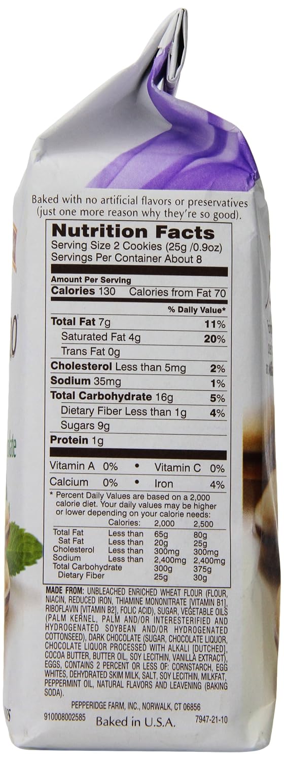 Pepperidge Farm Milano Cookies, Dark Chocolate, 20 Packs Tub, 2 Cookies Per Pack