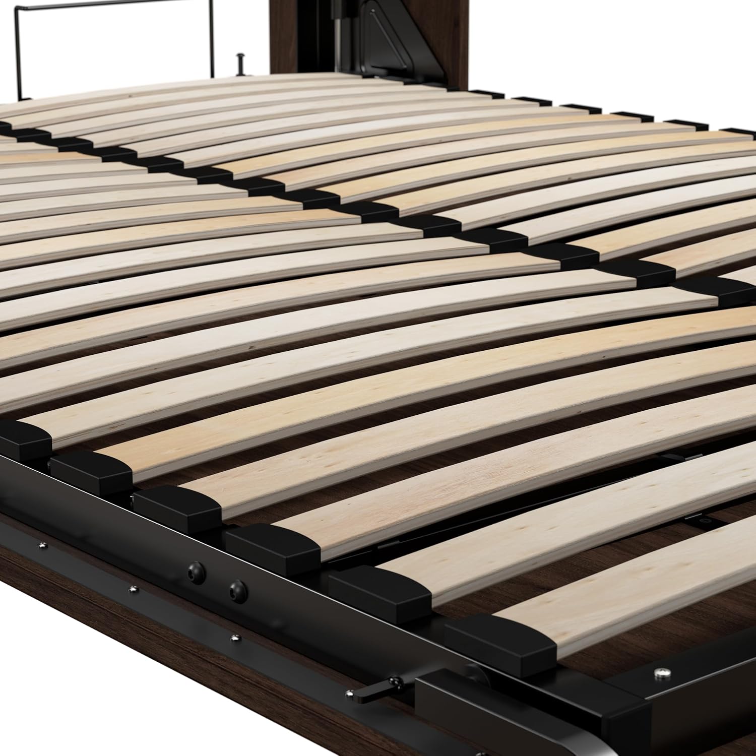 Bestar Pur Queen Murphy Bed, 65-inch Space-Saving Sleeping Arrangement for Multipurpose Area, Bedroom, Guest Room, or Living Room | Dual piston mechanism; for guest room or multipurpose space; Shaker-inspired trim with metal handles