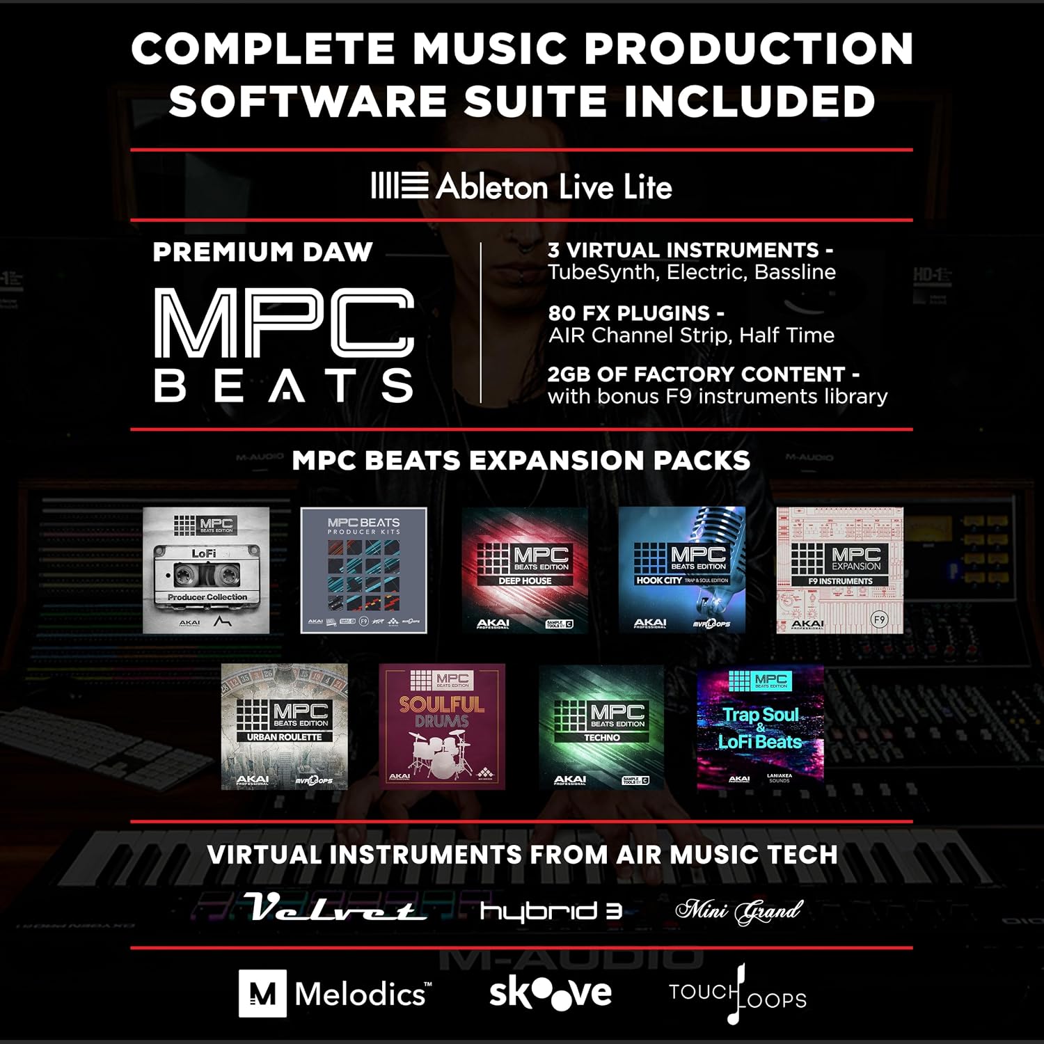 M-AUDIO Oxygen Pro 61 USB MIDI Keyboard Controller