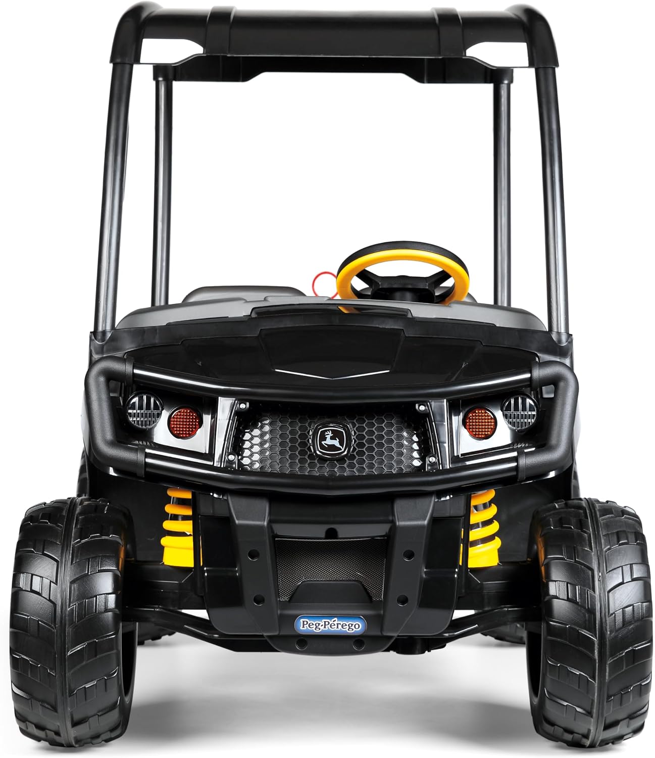 Peg Perego John Deere Gator XUV Midnight Black Extra Large 12 Volt Ride-On, Durable Design for Kids 3-8