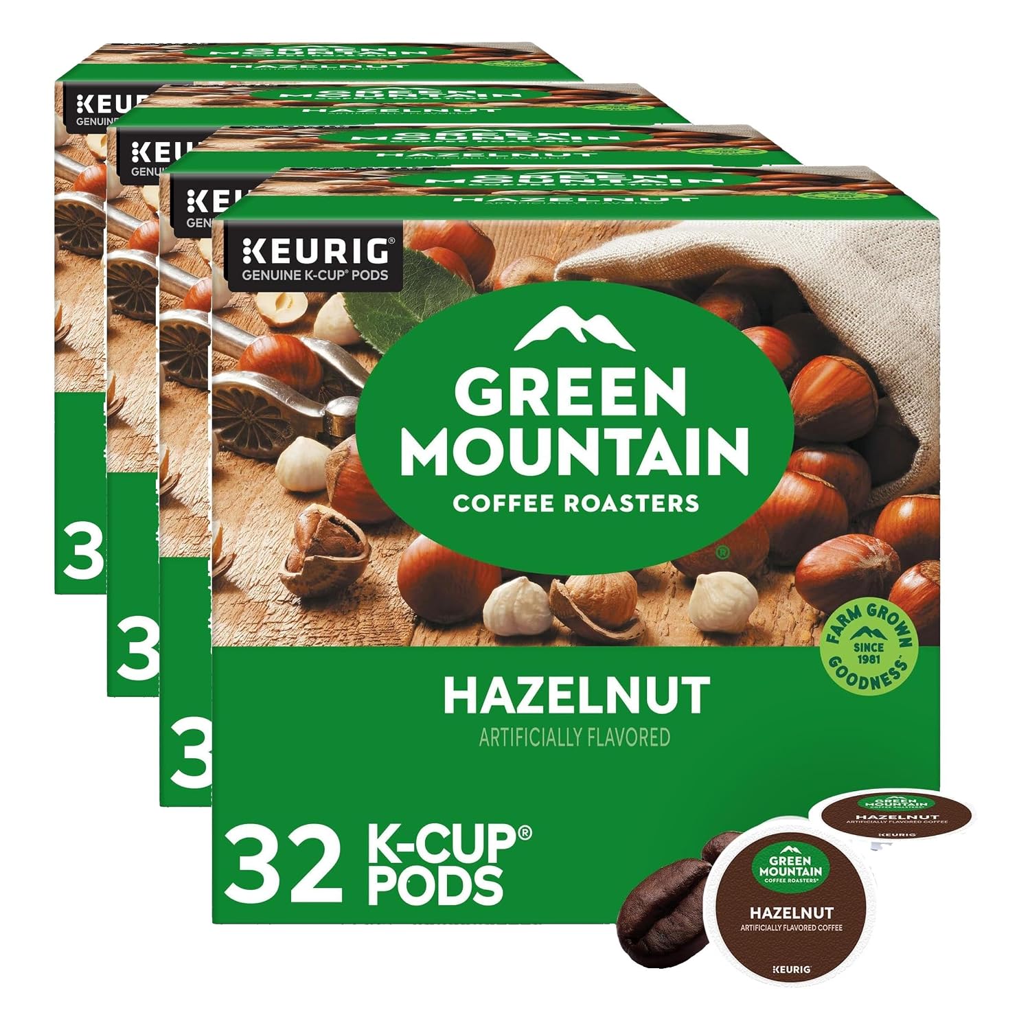 Green Mountain Coffee Roasters Island Coconut, Single-Serve Keurig K-Cup Pod, Flavored Light Roast Coffee, 24 Count (Pack of 1)