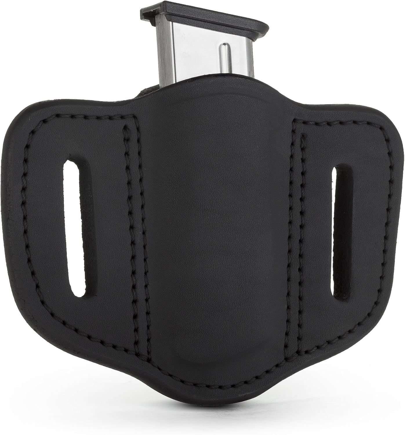 1791 Gunleather Magazine Pouch, OWB Single Stack 45 Leather Mag Holster | Leather magazine holder carries single stack 45 or 1911 mag securely, handcrafted with 100% American steerhide leather