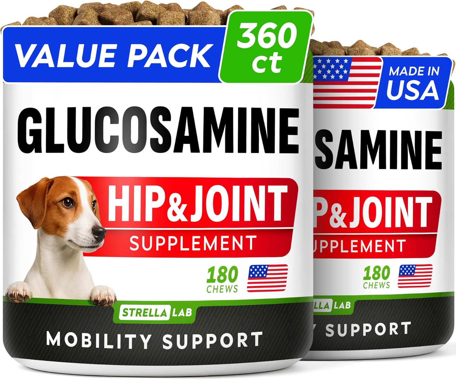 Advanced Glucosamine for Dogs, Chondroitin & MSM Hip Joint Supplement Chews