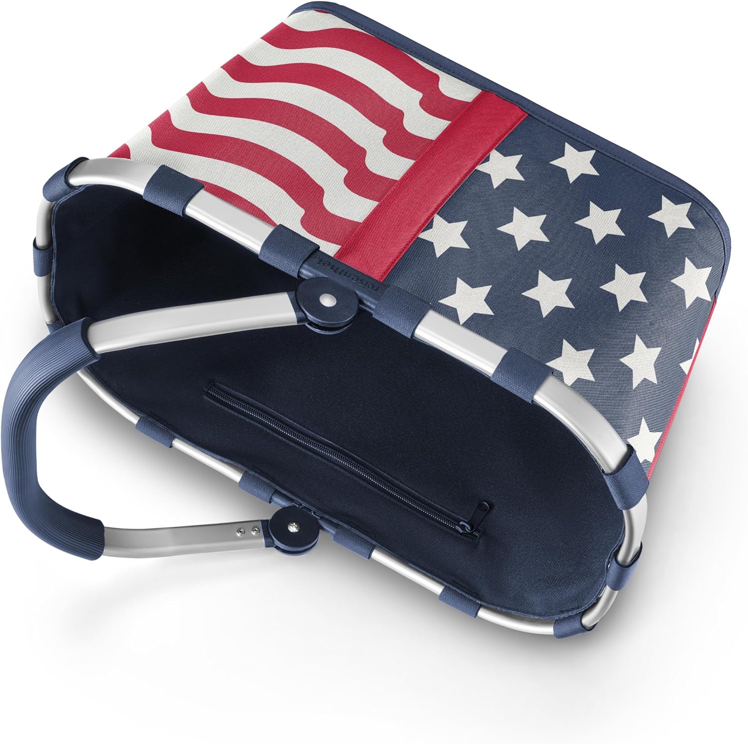 reisenthel carrybag frame black/black - Sturdy shopping basket with plenty of storage space and practical inner pocket - water-repellent