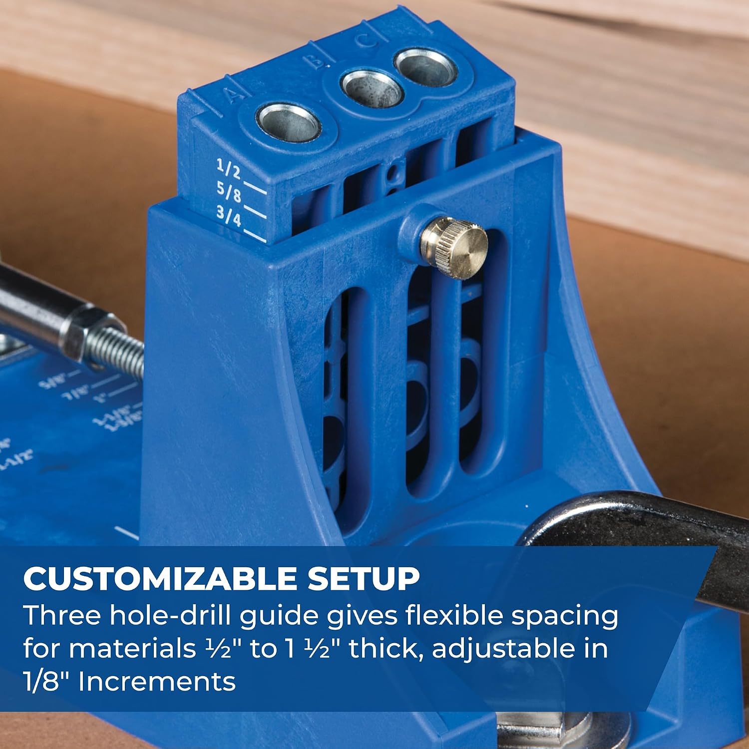 Kreg K4 Pocket Hole Jig - Adjustable, Versatile Jig for Strong Joints - Create Perfect