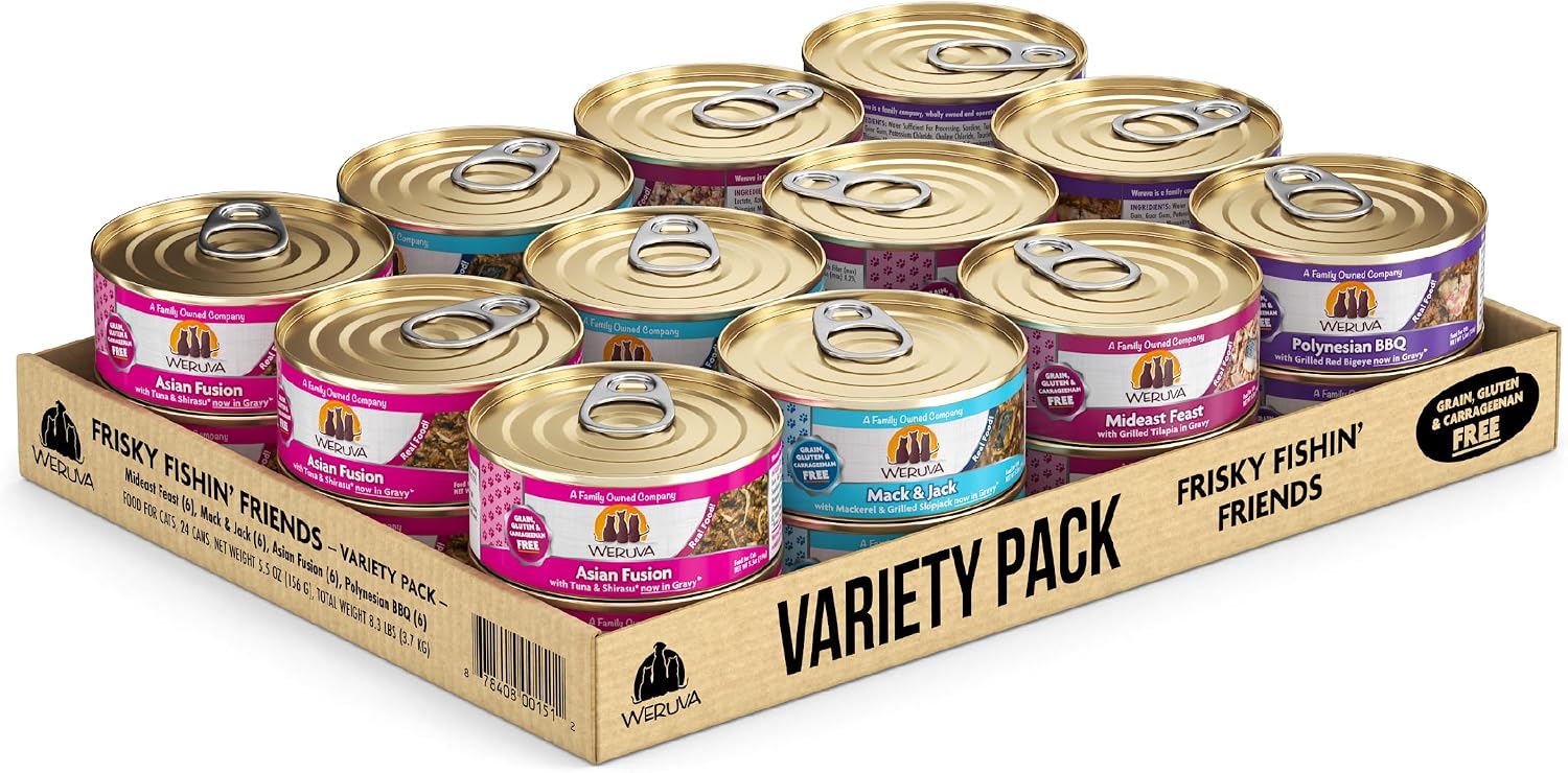 Weruva Classic Cat Food, Paw Lickin’ Chicken with Chicken Breast in Gravy, 3oz Can (Pack of 24)