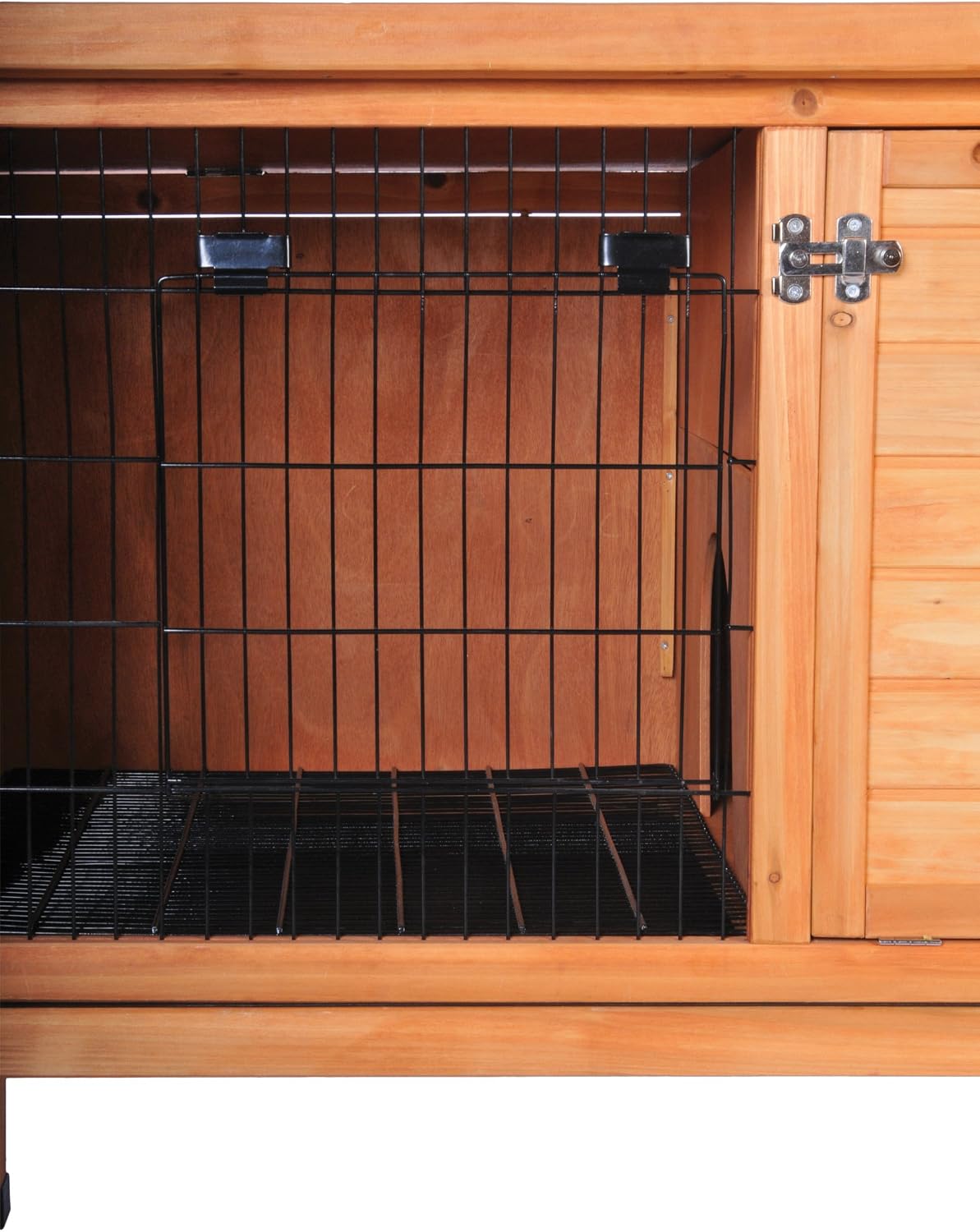 Prevue Hendryx Prevue Pet Products Small 460 Rabbit Hutch, Stained Wood