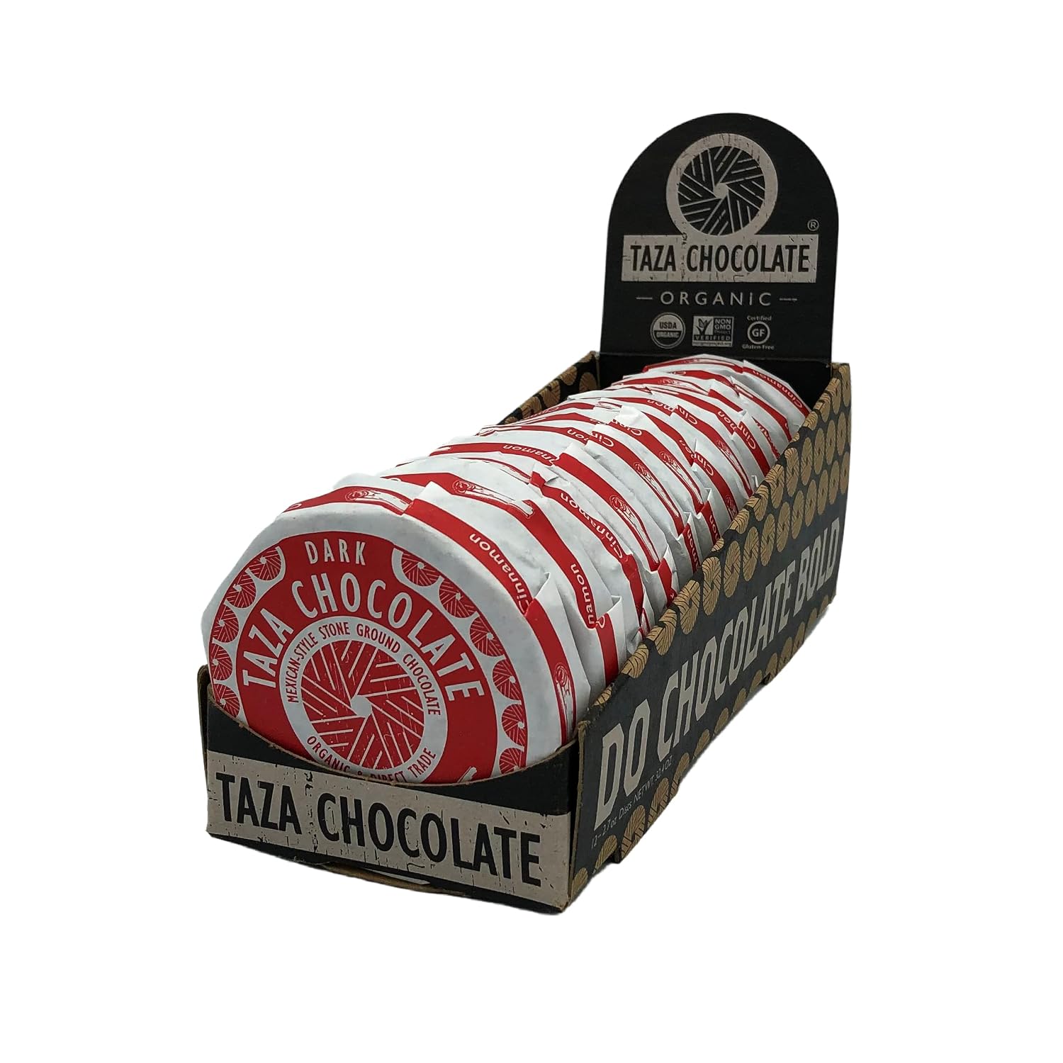 Taza Chocolate Organic Mexicano Disc Stone Ground, Variety Pack, 1.35 Ounce (8 Count), Vegan | Vegan, Dairy Free, Gluten Free, Organic Stone Ground Dark Chocolate Disc, 1.35 Ounce