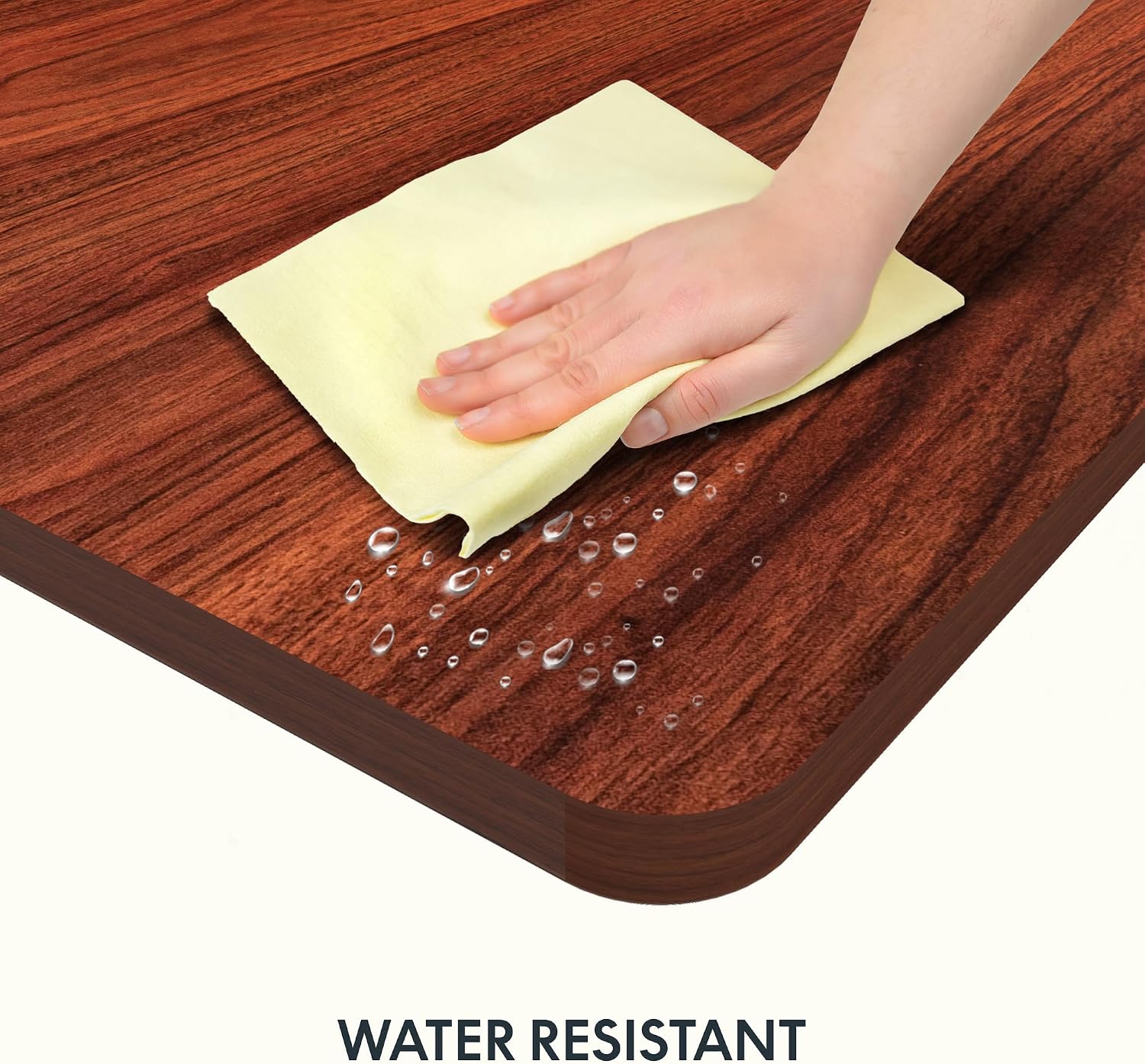 FLEXISPOT Acacia Solid Wood 55"x28" Butcher Block Desktop, Walnut | Acacia Solid Wood, Thick Beveled Edge, For Standing Desk, Office Table, Workbench, DIY Furniture Projects