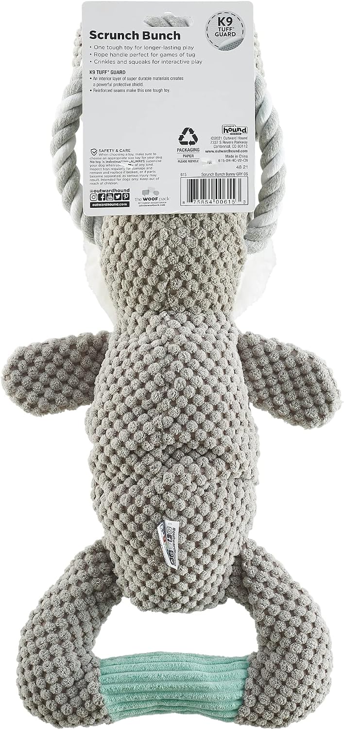 Outward Hound by Charming Pet Ranch Roperz Cow Plush Squeaky Dog Toy