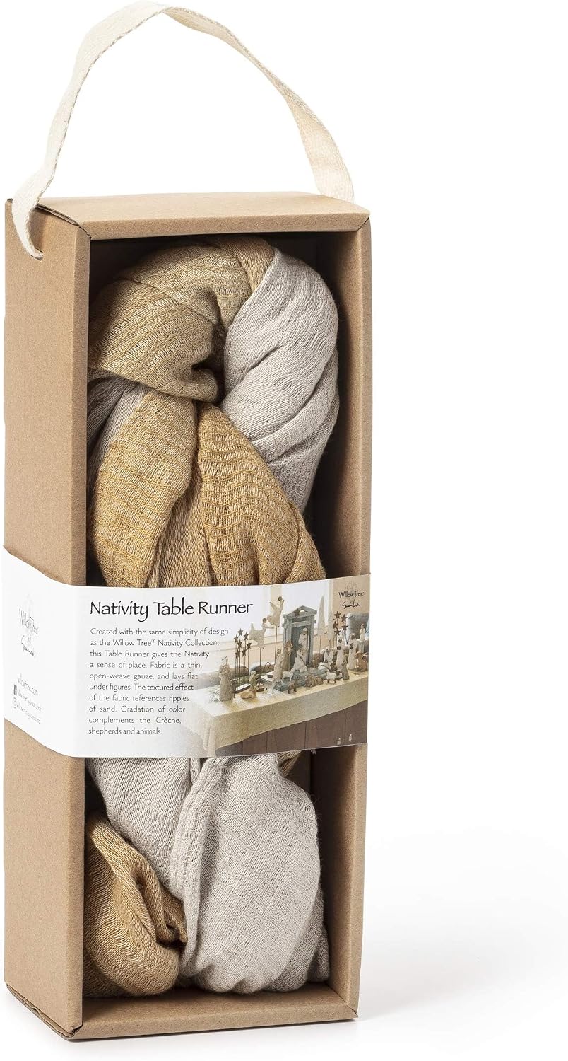 Willow Tree Nativity Collection Fabric Table Runner