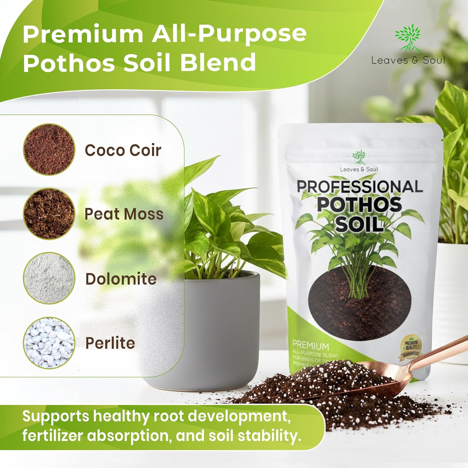 Professional Bonsai Soil Mix Ready to Use | Large 2.2 Quarts, Premium Potting Soil for Bonsai Trees
