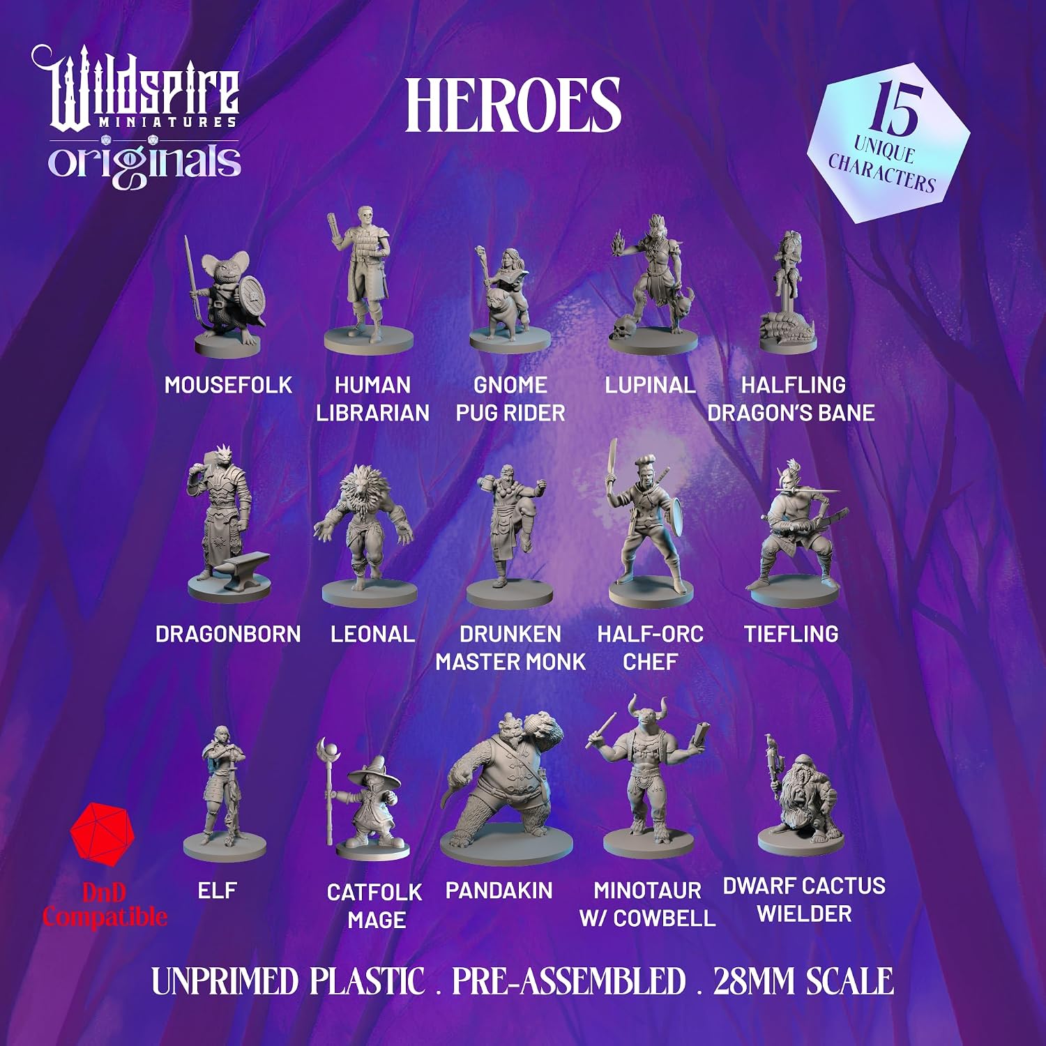 Wildspire Hero, Player-Character, NPC DND Miniatures